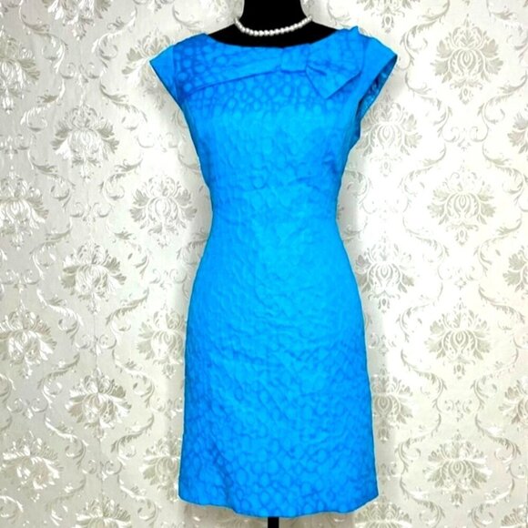 New Directions Blue Sleeveless Sheath Dress - size 14 excellent condition - Picture 1 of 9